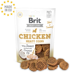 Brit Jerky Chicken with Insect Meaty Coins 200g