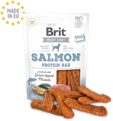 Brit Jerky Salmon Protein Bar 80g