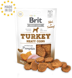 Brit Jerky Turkey Meaty Coins 80g