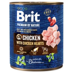 Brit Premium by Nature Dog Konzerva Chicken with Hearts 800g