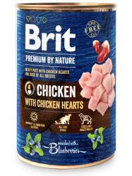 Brit Premium by Nature Dog Konzerva Chicken with Hearts_nw