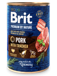 Brit Premium by Nature Dog Konzerva Pork with Trachea_new