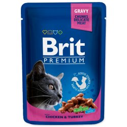 Brit Premium Kapsička Cat Chicken & Turkey