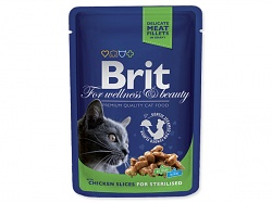 Brit Premium Kapsička Cat Chicken Slices for St...