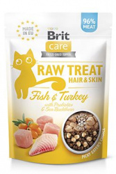 Brit Care Raw Treat Cat Hair&Skin, Fish&...