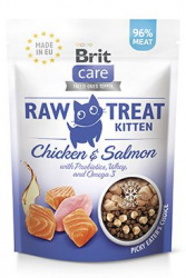 Brit Care Raw Treat Cat Kitten, Chicken&Sal...