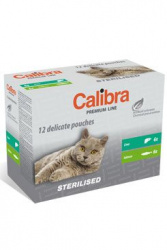Calibra Premium Cat kapsička Sterilised Delikat...