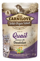 Carnilove Cat Pouch Quail & Dandelion steri...
