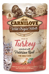 Carnilove Cat Pouch Turkey Enriched & Valerian