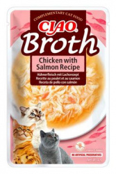 Churu Cat CIAO Broth Chicken with Salmon Recipe 