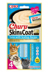 Churu Cat Snack Skin&Coat Tuna with Scallop...