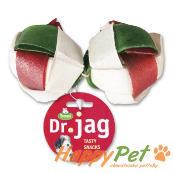 Dr. Jag - míčky splétané velké, buvolí kůže 2 ks