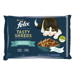 Felix Tasty Shreds Lahodný výběr z ryb ve šťávě 
