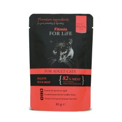 Fitmin Cat For Life kapsička Adult Beef 