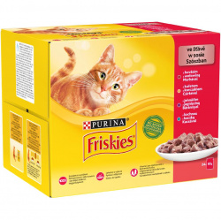 Friskies Multipack ve štávě hovězí, kuře, jehně...