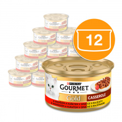 Gourmet Gold Casserole s hovězím a kuřetem v ra...