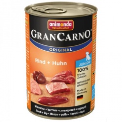 Gran Carno Junior konzerva kuře + hovězí 400g