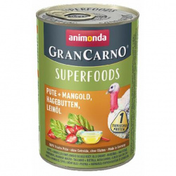 GranCarno Superfoods krůta,mangold,šípky,lněný olej pro psy