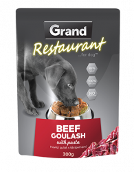 Grand Restaurant Dog kapsa Hovězí guláš s těstovinami 300g