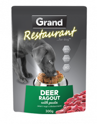 Grand Restaurant Dog kapsa Jelení ragú s těstovinami 
