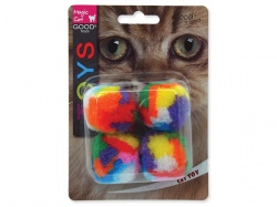 Hračka Magic Cat míčky plyšové 3,75 cm (4ks) 