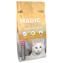 Kočkolit Magic Litter Bentonite Ultra White Bab...