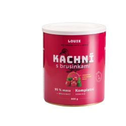 Louie Dog konzerva Kachní s brusinkami 800g