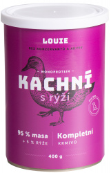 LOUIE Dog konzerva Kachní s rýží_new