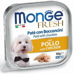 Monge Fresh Dog Paštika a kousky s kuřecím