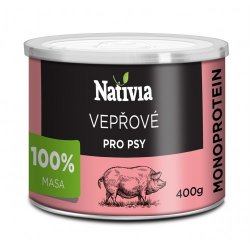 Nativia Dog konzerva Vepřová