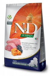 N&D GF Pumpkin Puppy M/L Lamb & Blueberry_pytel