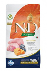 N&D GF Cat Pumpkin Neutered Lamb & Blue...