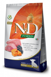 N&D Pumpkin DOG Puppy Mini Lamb & Blueberry_pytel