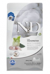 N&D Dog White Sea Adult Mini Bass, spirulin...