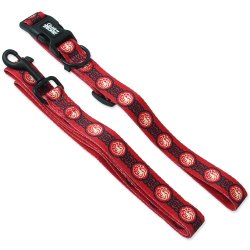 Obojek s vodítkem GOT Targaryen červený  