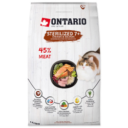 Ontario Cat Sterilised 7+ Chicken&Salmon