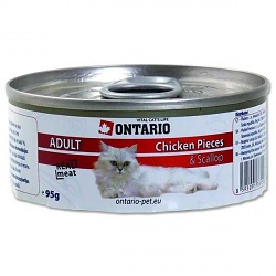 Ontario Cat konzerva Chicken Pieces & Scallop