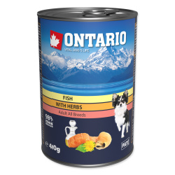 ONTARIO Dog konzerva Fish with Herbs