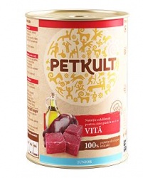 PETKULT Dog konzerva Junior Beef 800g