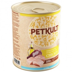 PETKULT Dog konzerva Junior Chicken 800g