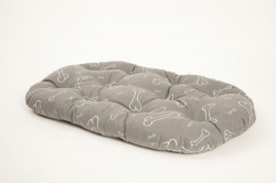 Polštář ovál Kost šedo/bílý 