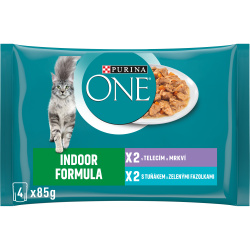 Purina One kapsičky Indoor Minifiletky s tuňáke...