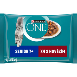 Purina One kapsičky Senior 7+ Minifiletky