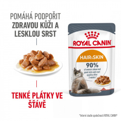 Royal Canin Cat Hair & Skin in Gravy