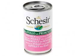 Schesir Cat konzerva kuře + šunka 