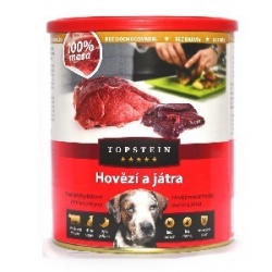 Topstein Hovězí a játra v plechu 800g