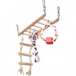 Trixie Houpačka do klece + kruh, žebřík, trojuzel 