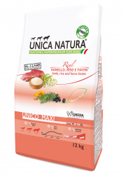 Unica Natura Dog Unico Maxi Lamb, rice and beans