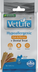 Vet Life Dog Dental Snack Hypoallergenic Fish A...