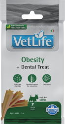 Vet Life Dog Dental Snack Obesity Adult Mini 60g